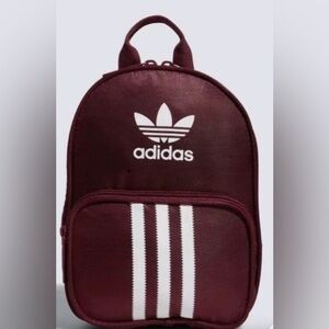 Adidas Originals Womens Santiago Mini Backpack Victory Crimson w/ White Accents